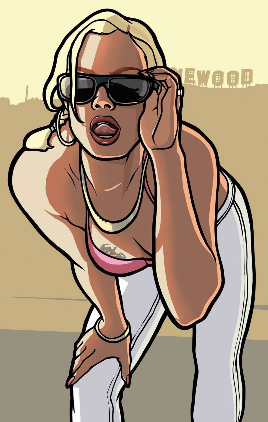 Vinewood Woman Art Theft Auto: San Andreas Art Gallery. Grand theft auto artwork, Grand theft auto, San andreas