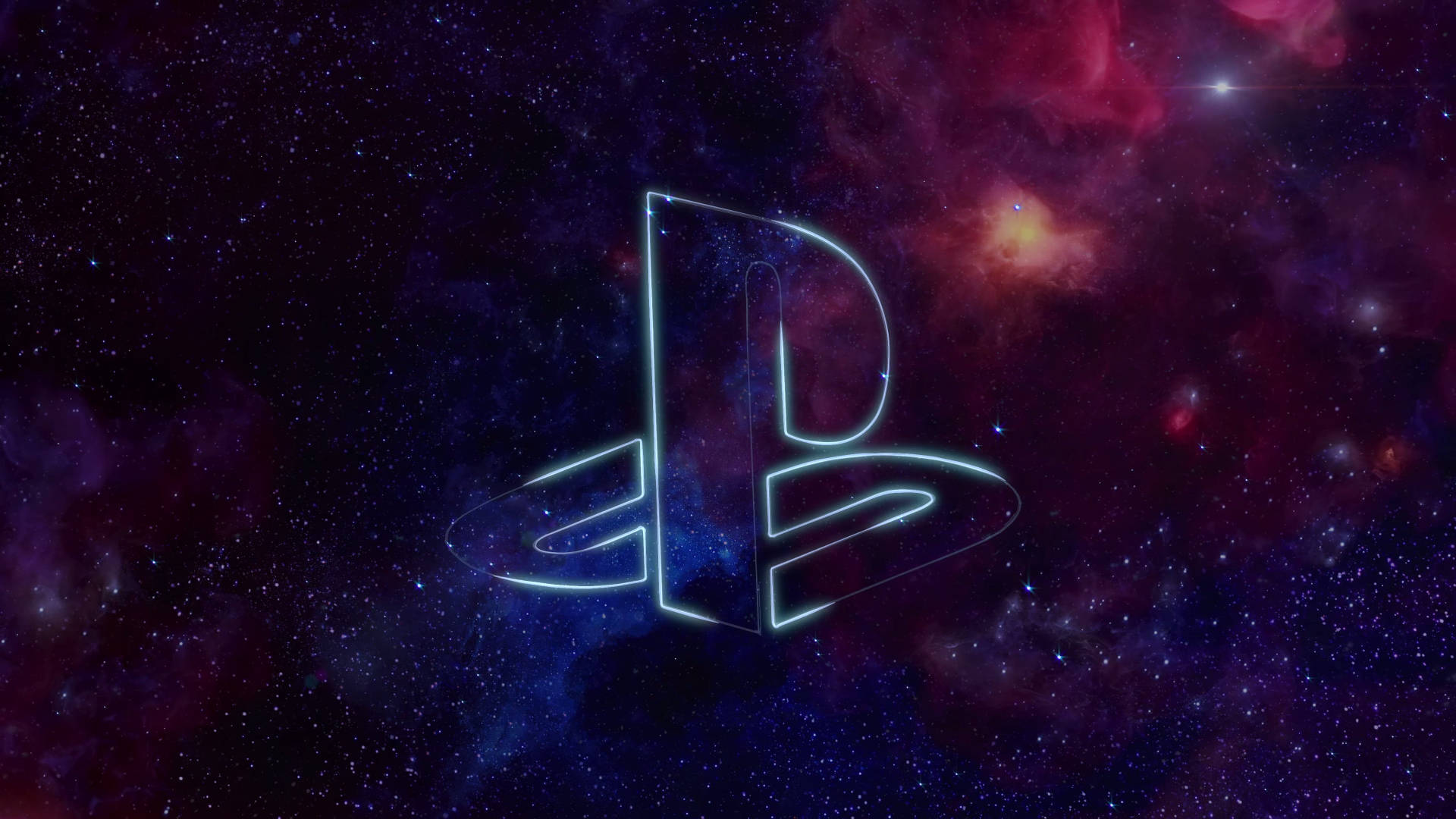 Download Neon Purple Playstation Wallpaper