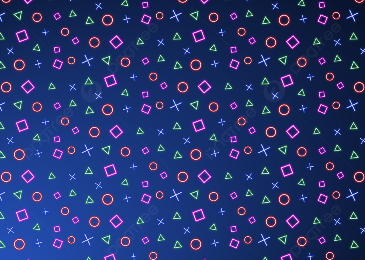 Playstation Neon Sign Pattern Background, Neon, Playstation Sign, Neon Pattern Background Image for Free Download