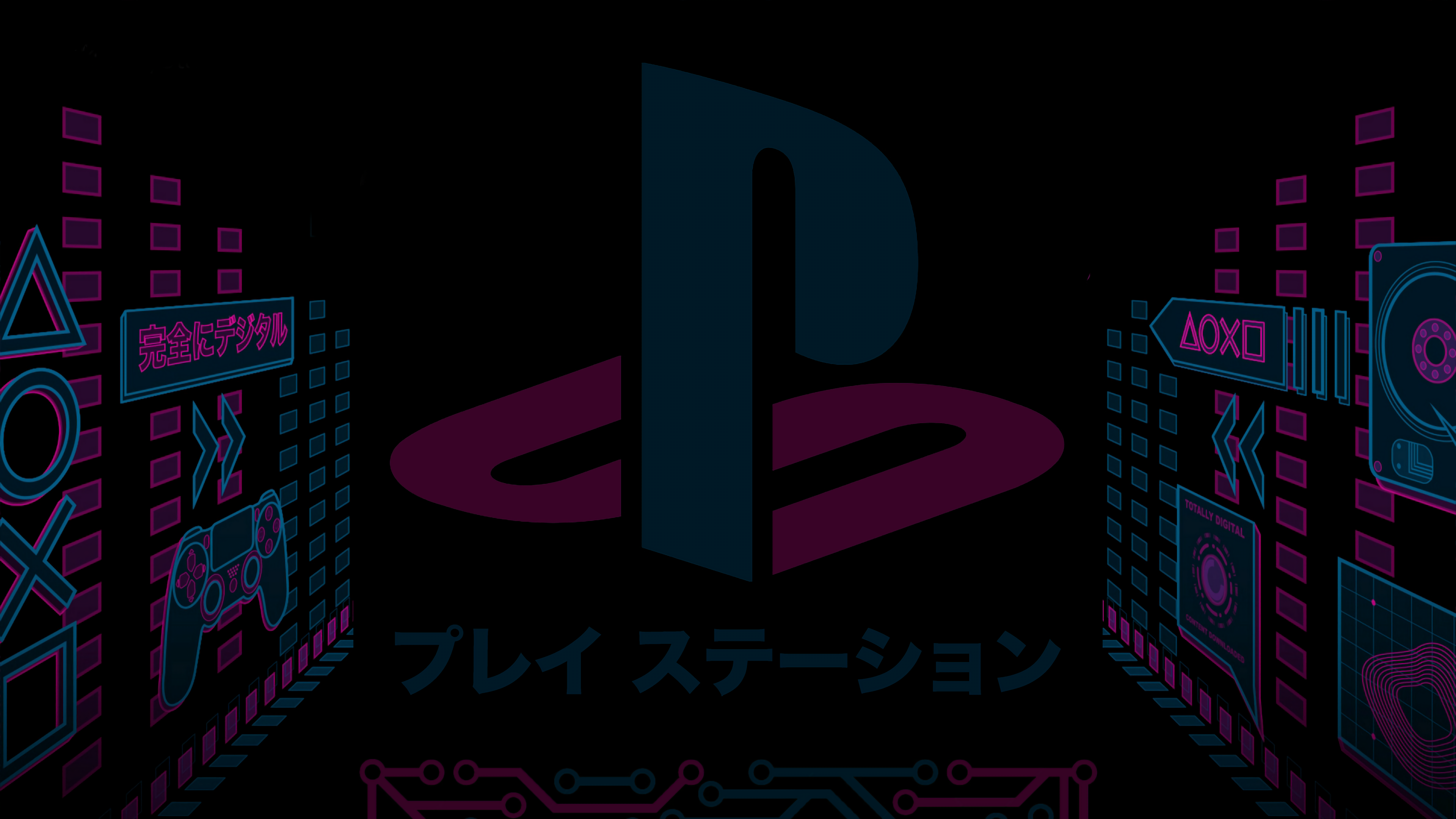 Playstation Cyber Neon