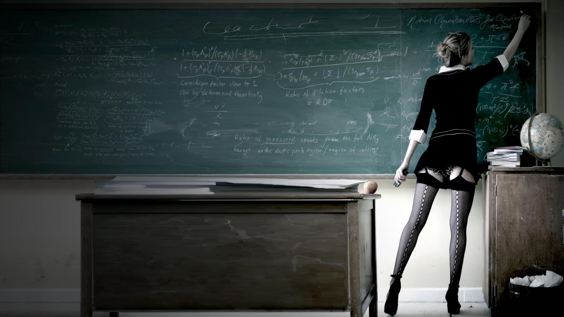 Wallpaper, people, ass, black board, teachers, design, television 1920x1080