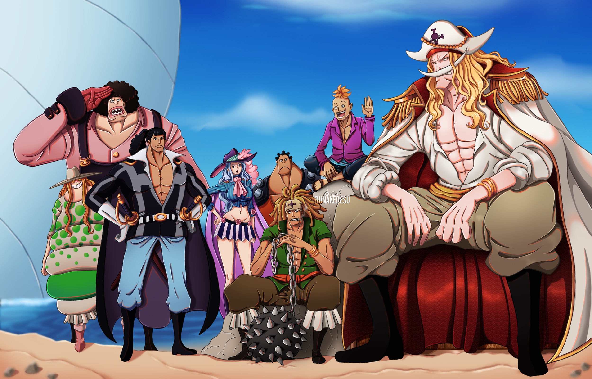 Andre (One Piece) Edward Newgate Anime