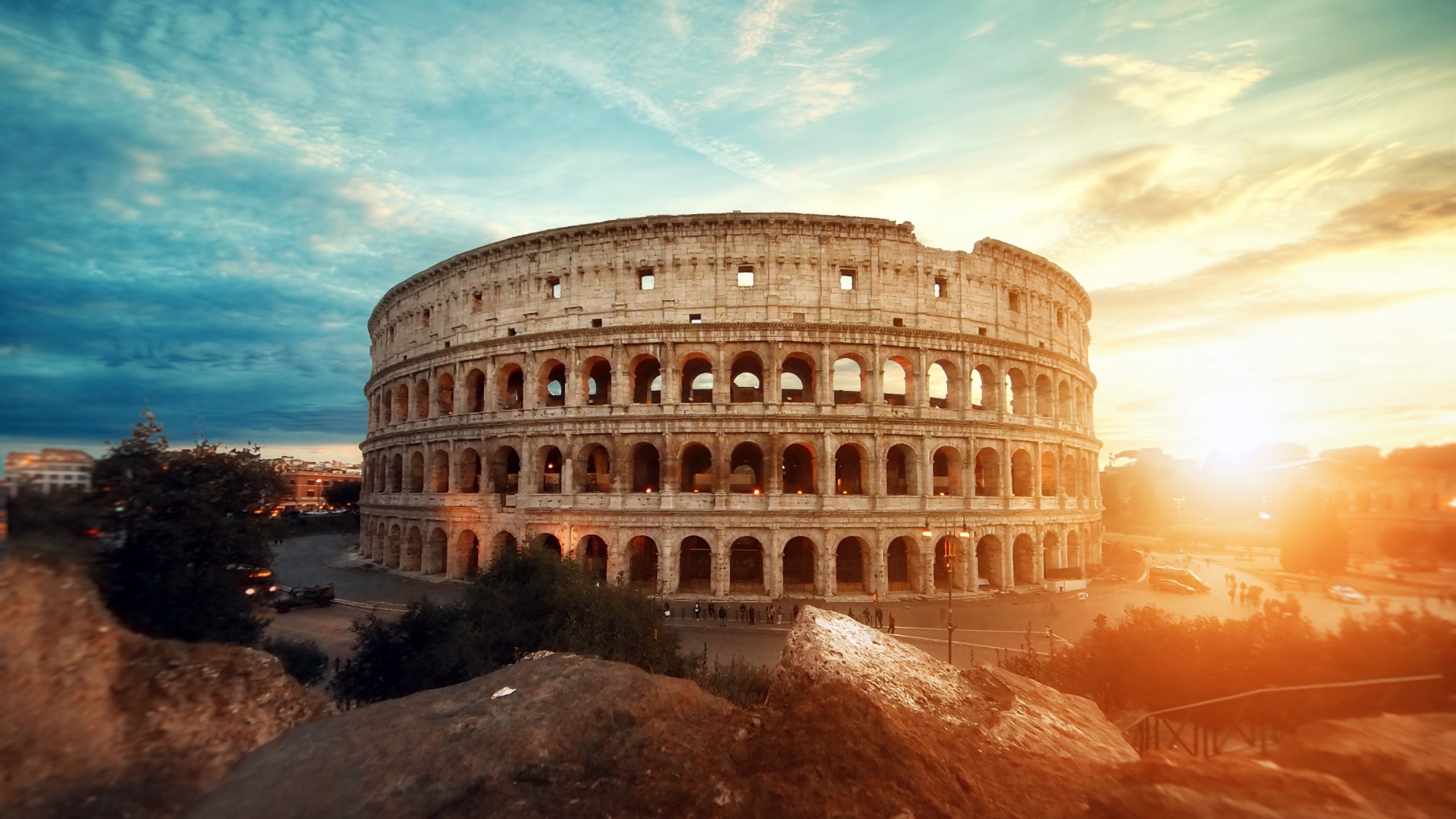 Colosseum Wallpaper 4K, Amphitheater, World