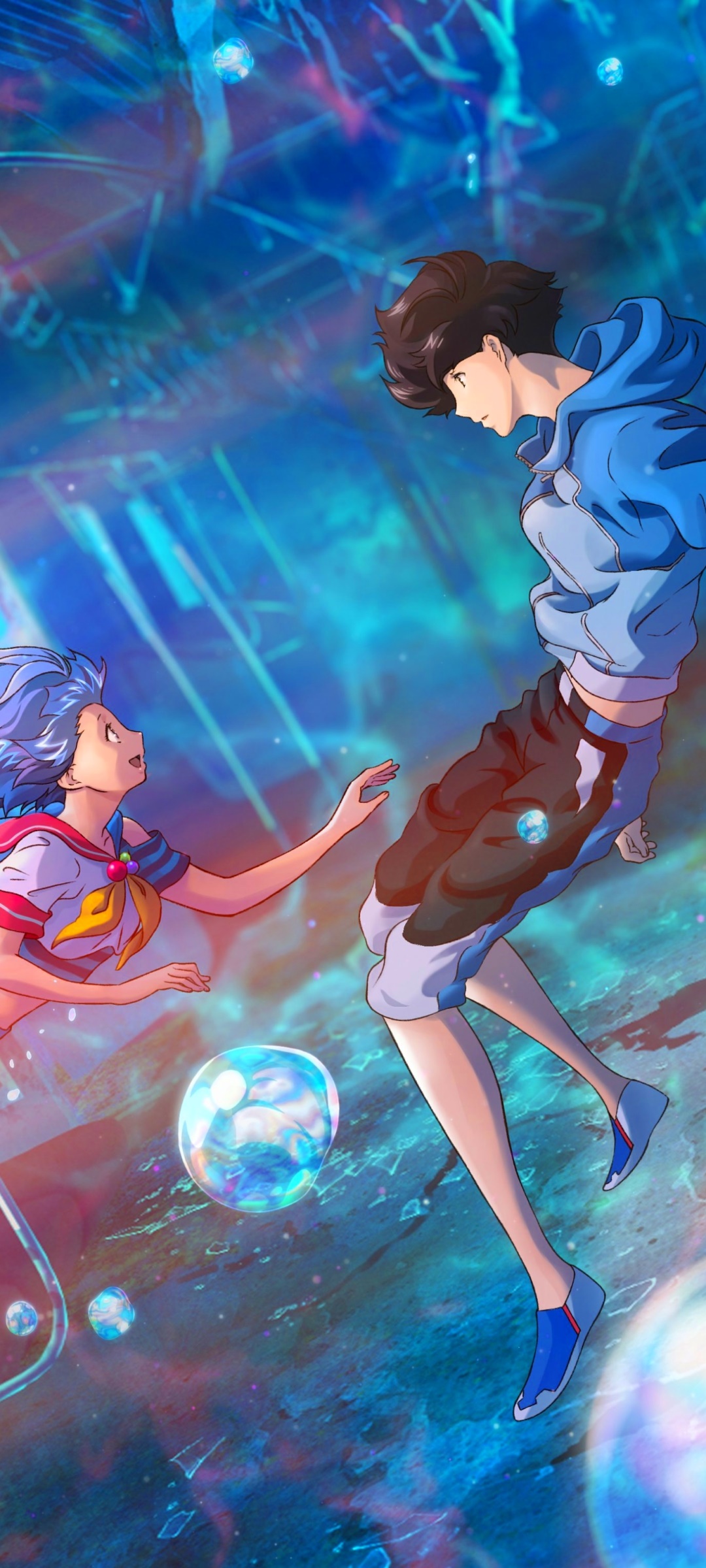 HD desktop wallpaper: Anime, Sky, Girl, Bubble download free picture  #1511299