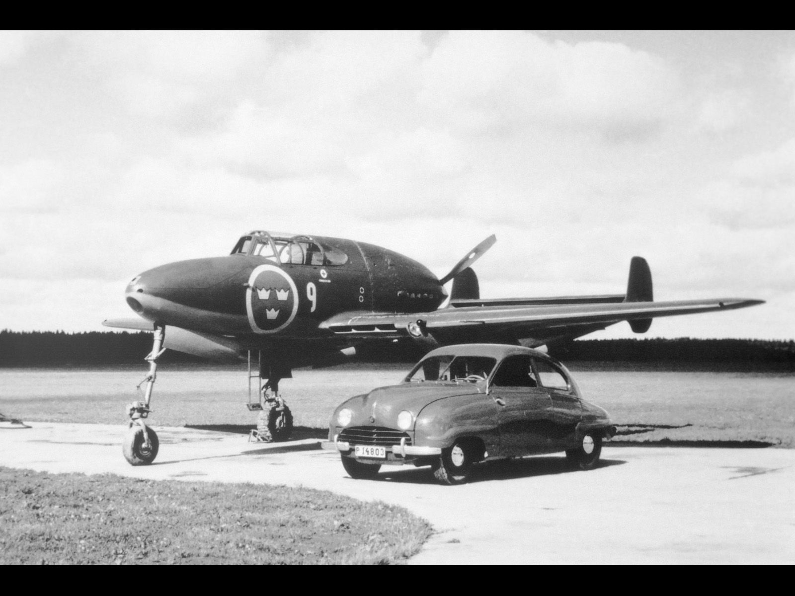 1949 1956 Saab 92 And J21. Aircraft, Saab, Vintage Aircraft