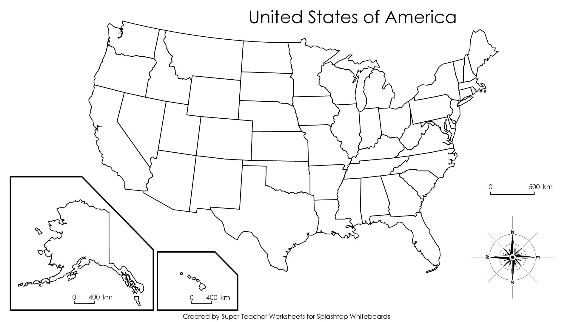 Blank United States Map with Capitals Image. United states map, Us state map, Us map