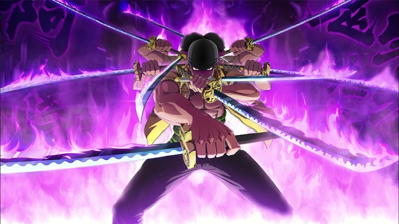 Live Wallpaper 4K Zoro Nine Sword Style