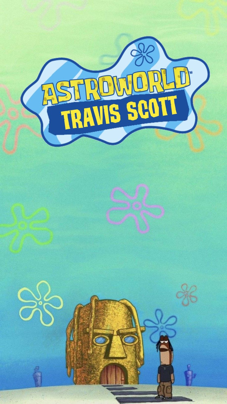 Astrosponge. Cartoon wallpaper iphone, Travis scott wallpaper, Cool wallpaper cartoon