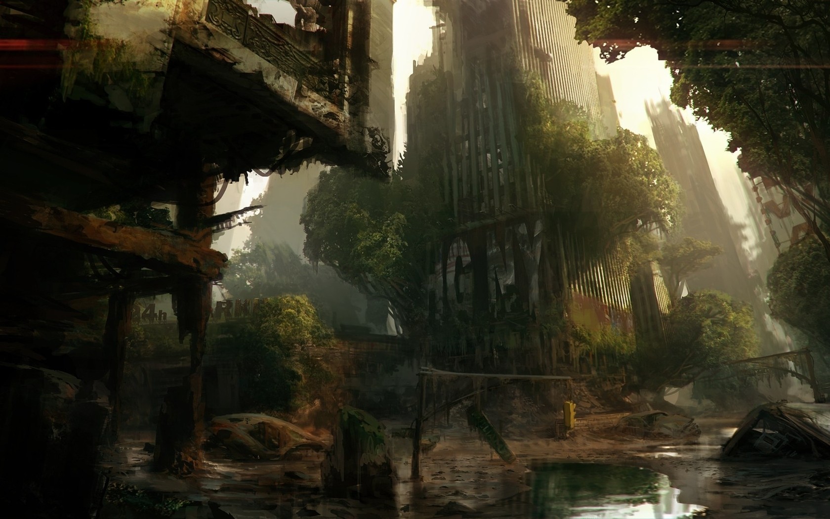 city, New York City, Crysis video games, ruin, apocalyptic Gallery HD Wallpaper