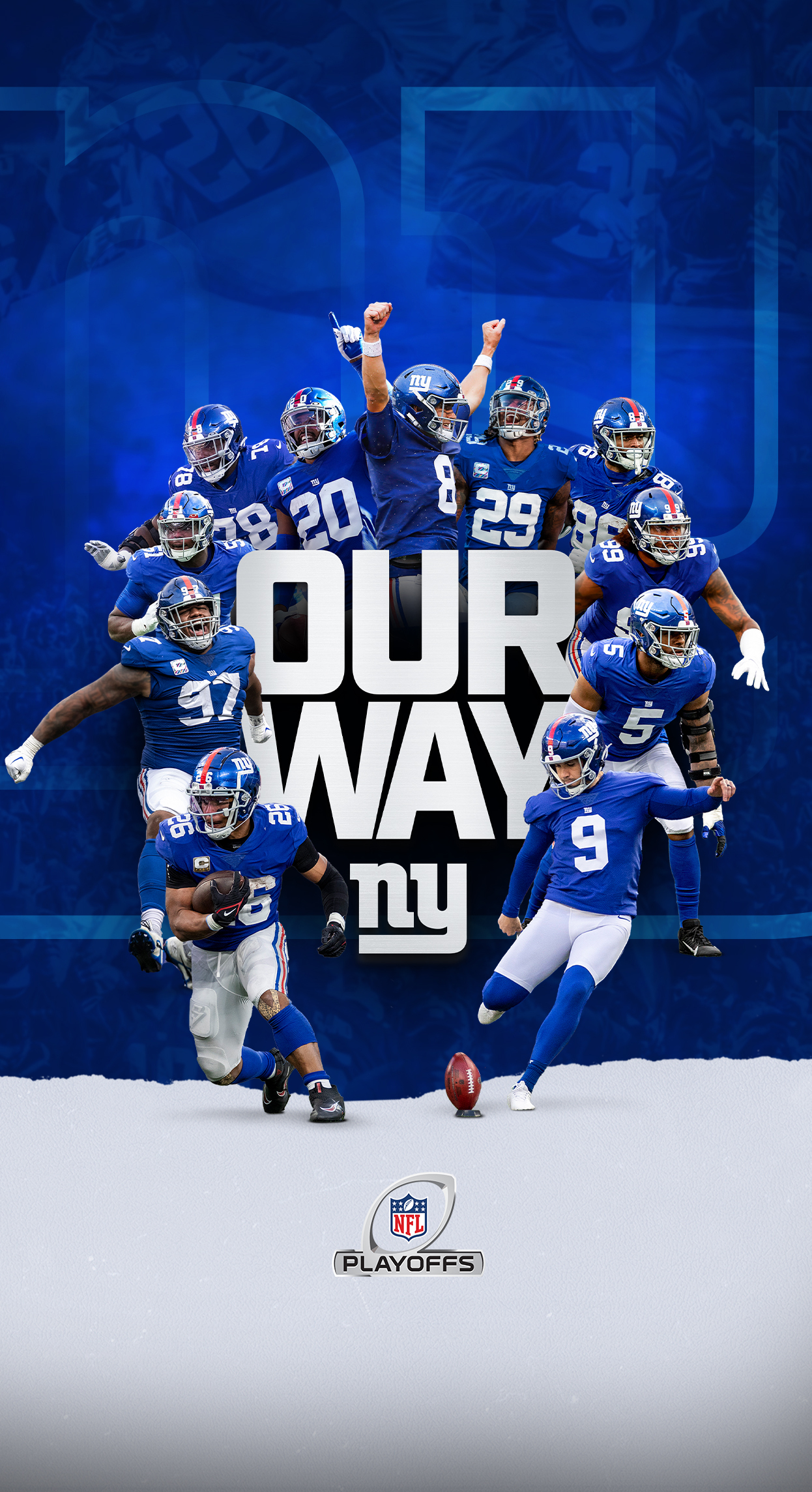 New York Giants wallpaper for playoffs