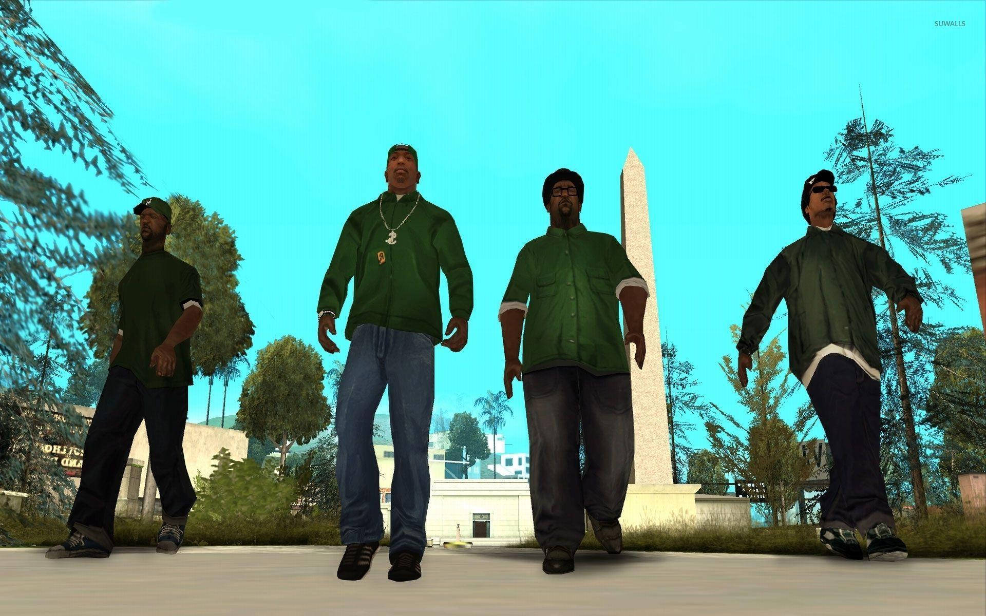 Download Gta Sa 4k Grove Street Gang Wallpaper