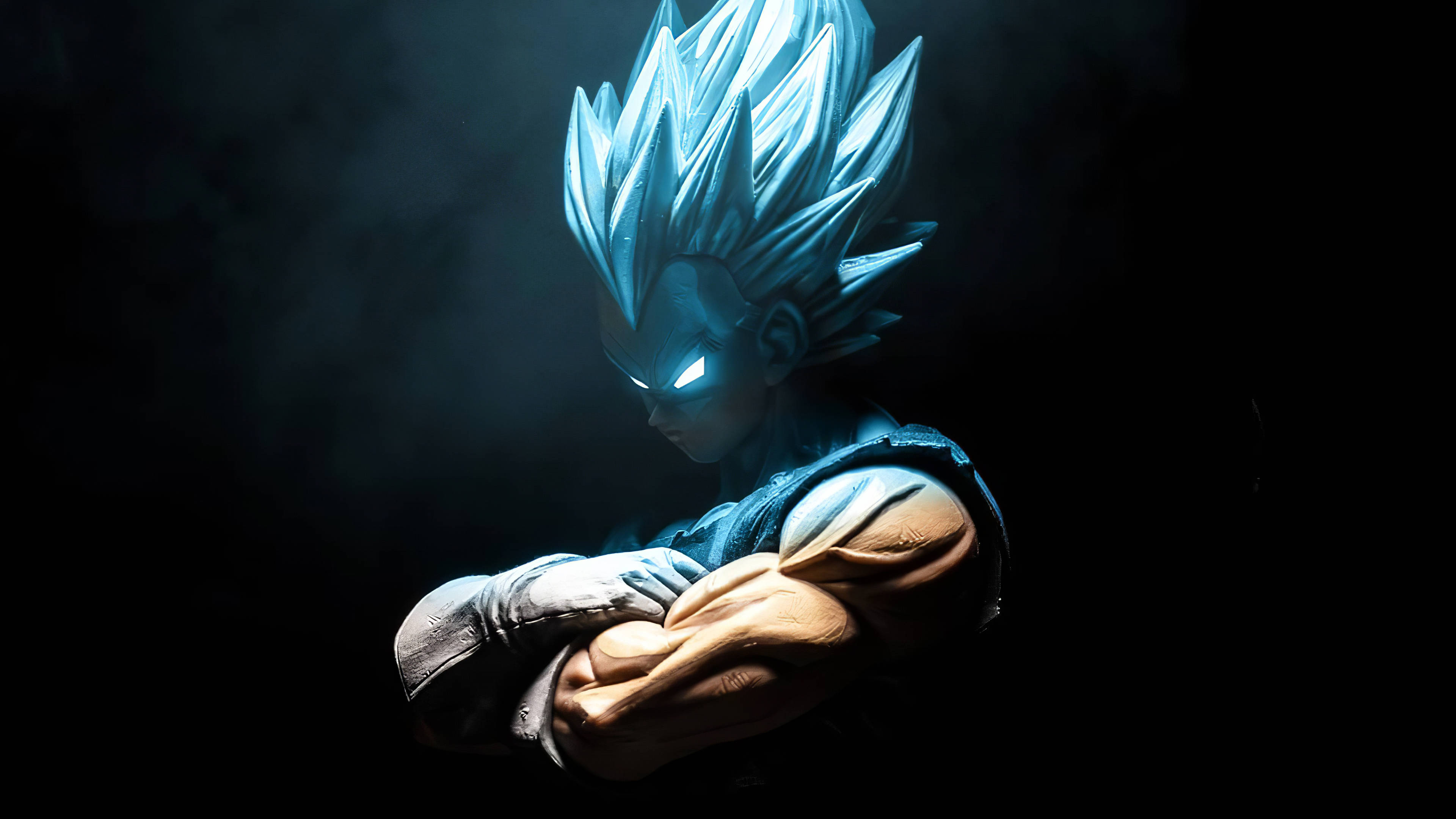 Wallpaper goku, anime art, glowing eyes and hair desktop wallpaper, hd  image, picture, background, bd1f8f