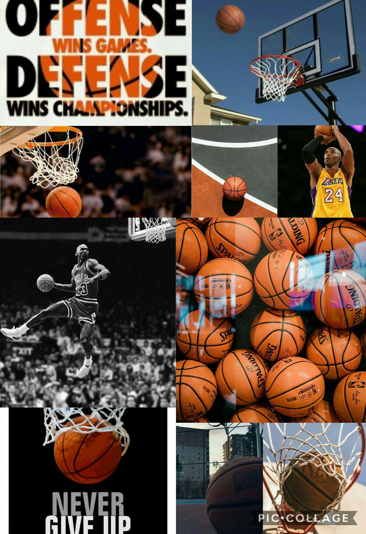 Basketball Collage Wallpapers Wallpaper Cave