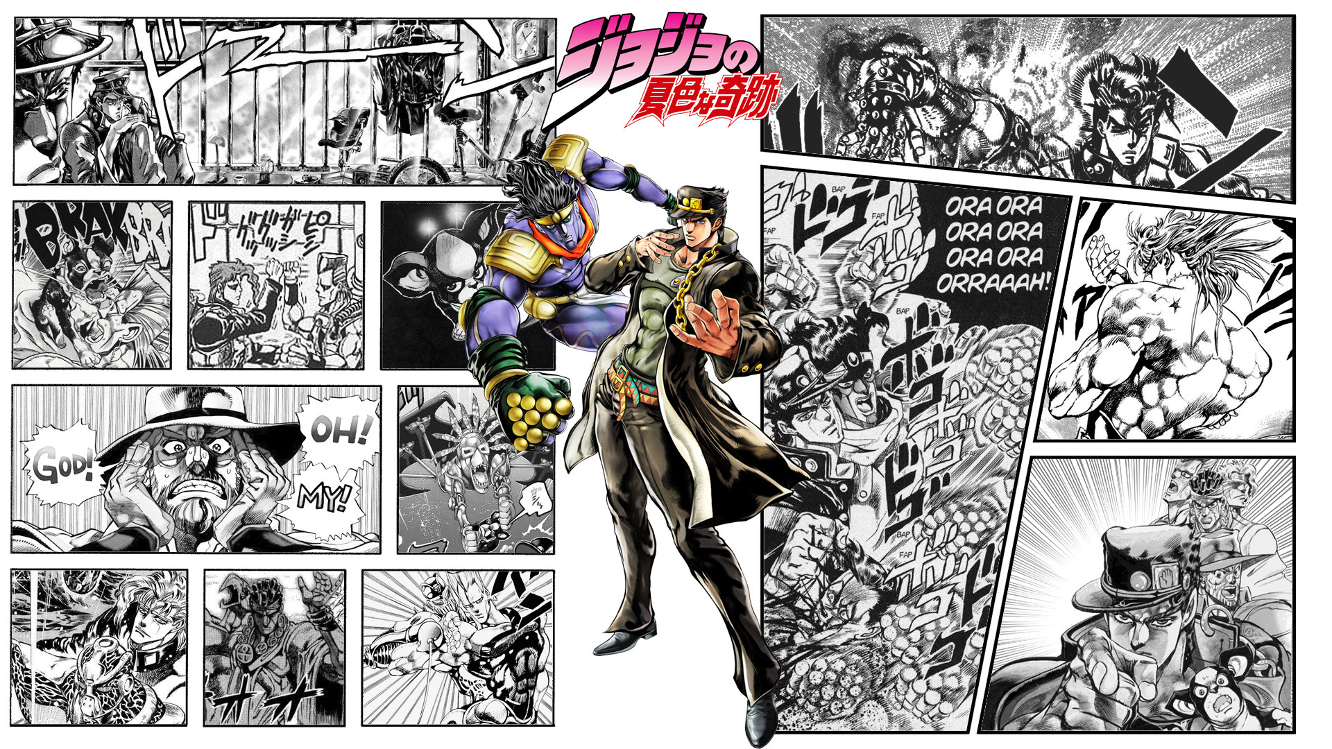 Jojo's Bizarre Adventure Wallpaper by zupertompa Jojo's Bizarre Adventure Wallpaper