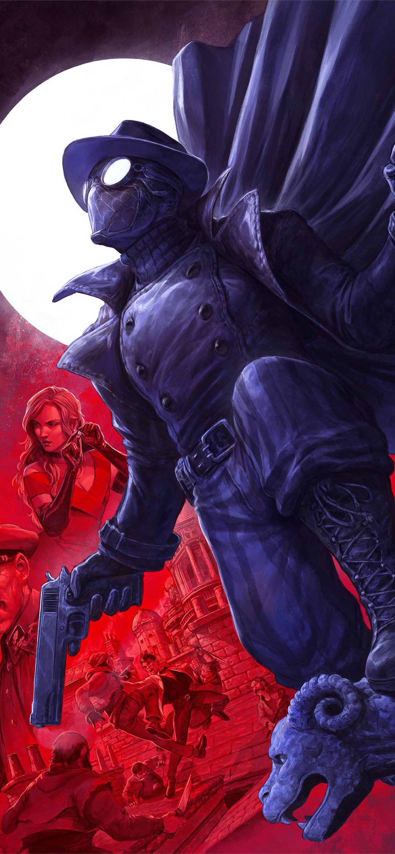 Spider Man Noir MCU Resolution HD Superheroes 4K I. iPhone Wallpaper Free Download