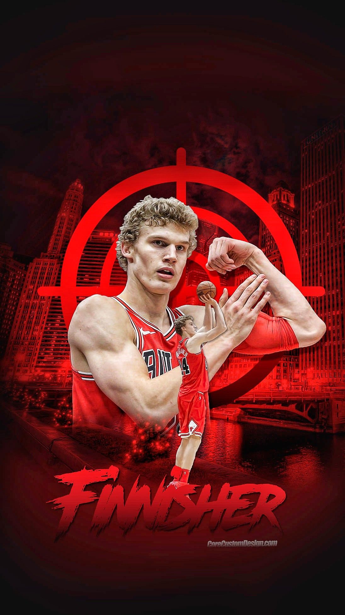 Lauri Markkanen Wallpaper by Core Custom Design. Chicago bulls, Bull, Custom design