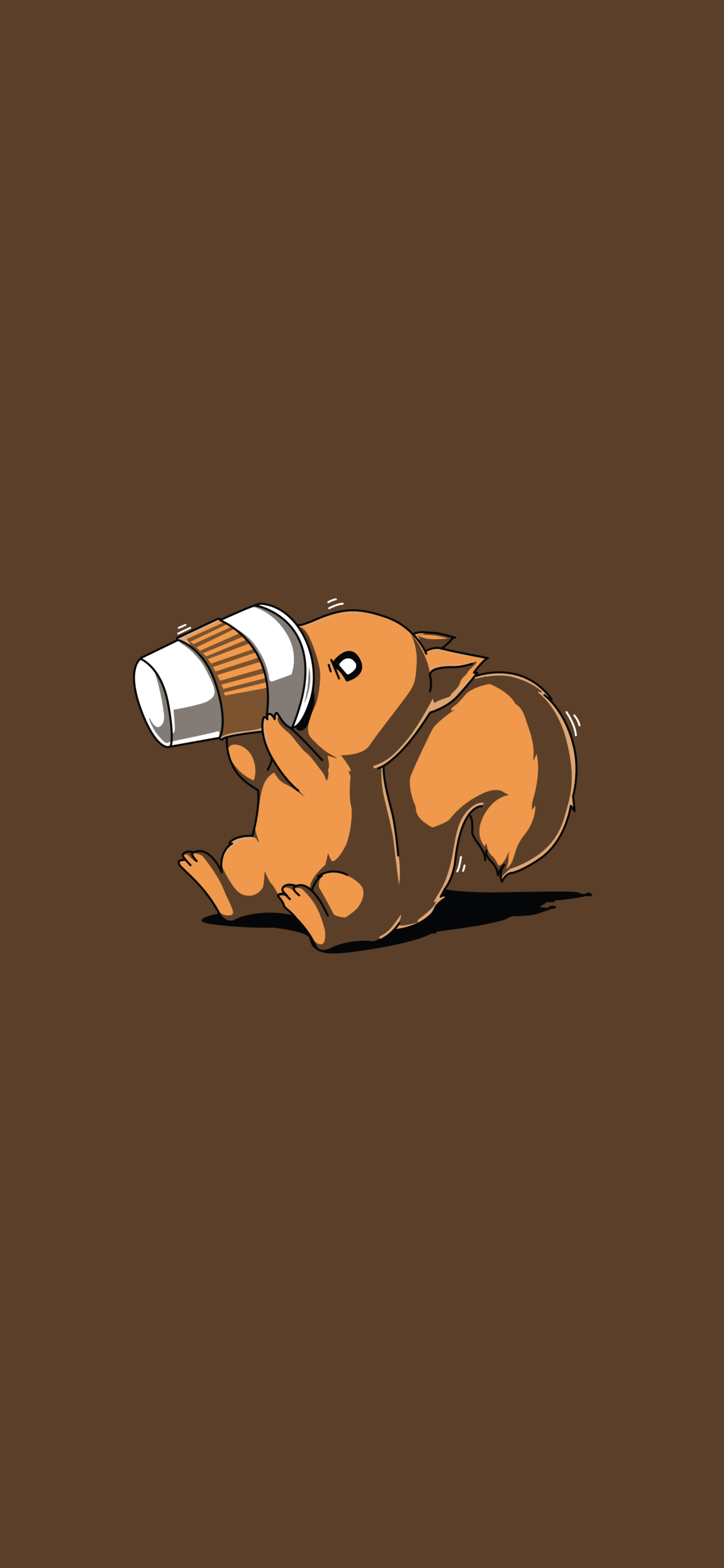 Wallpaper, squirrel, coffee, brown 4500x9750