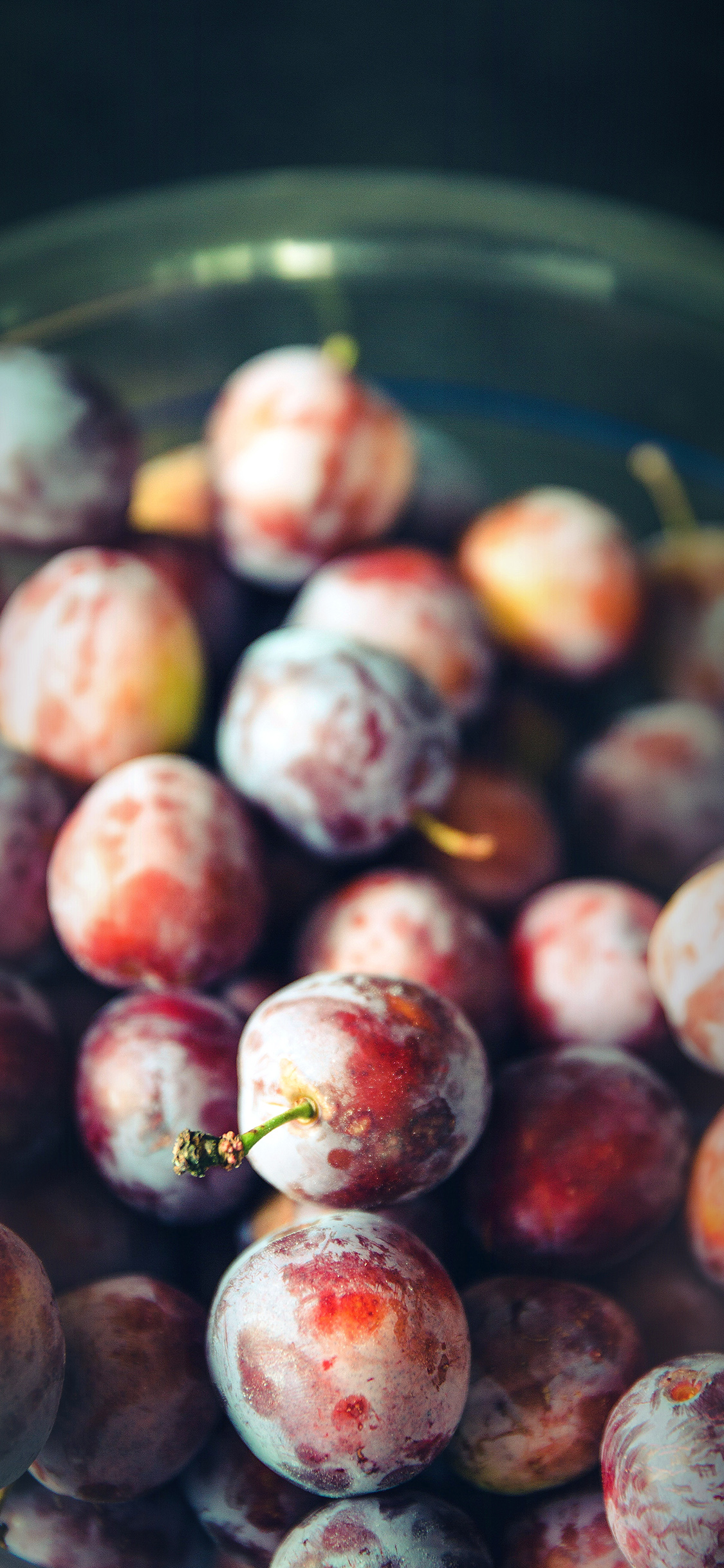 iPhone X wallpaper. berry grape food flower nature dark