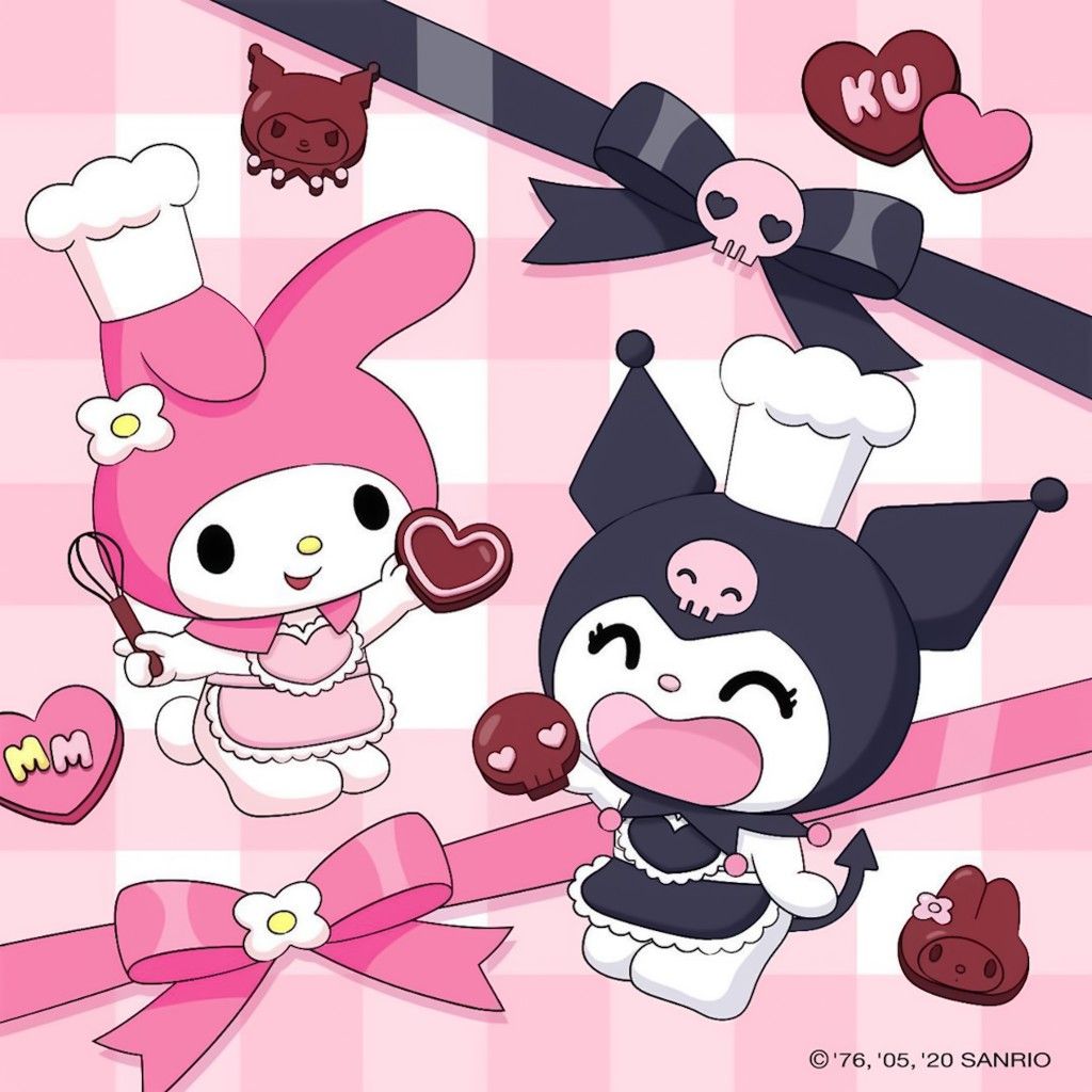 Kuromi. Hello kitty iphone wallpaper, Hello kitty my melody, Hello kitty characters