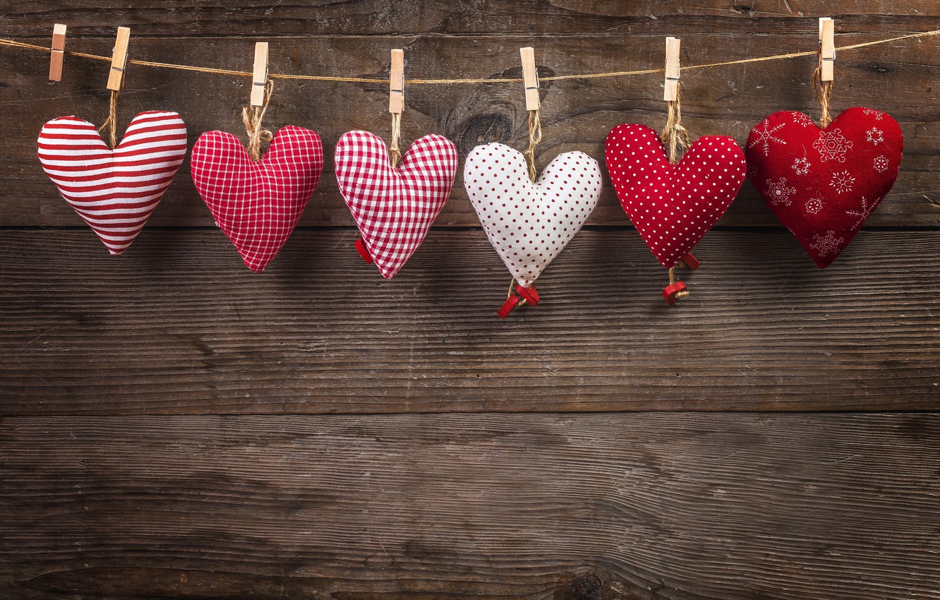 Wallpaper love, heart, hearts, red, love, wood, romantic, hearts, valentine image for desktop, section настроения