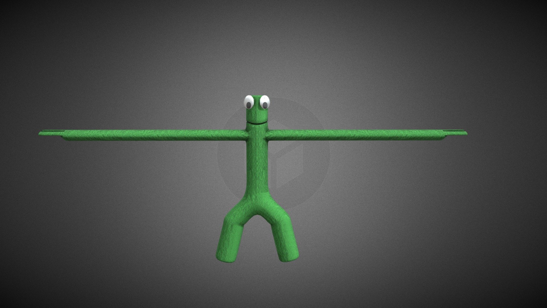 green from rainbow friends (rigged) Free 3D model by yes [c8d491f]