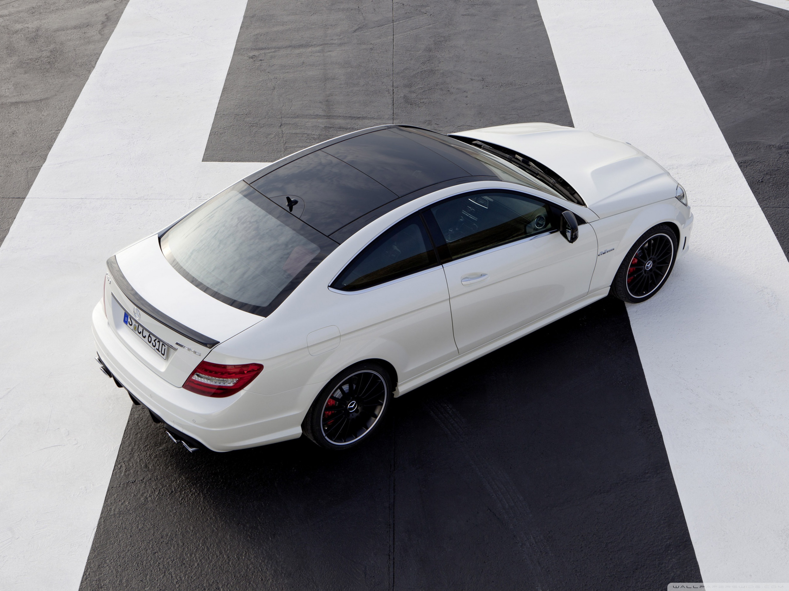 Mercedes Benz C63 AMG Coupe Rear Ultra HD Desktop Background Wallpaper for 4K UHD TV, Widescreen & UltraWide Desktop & Laptop, Tablet