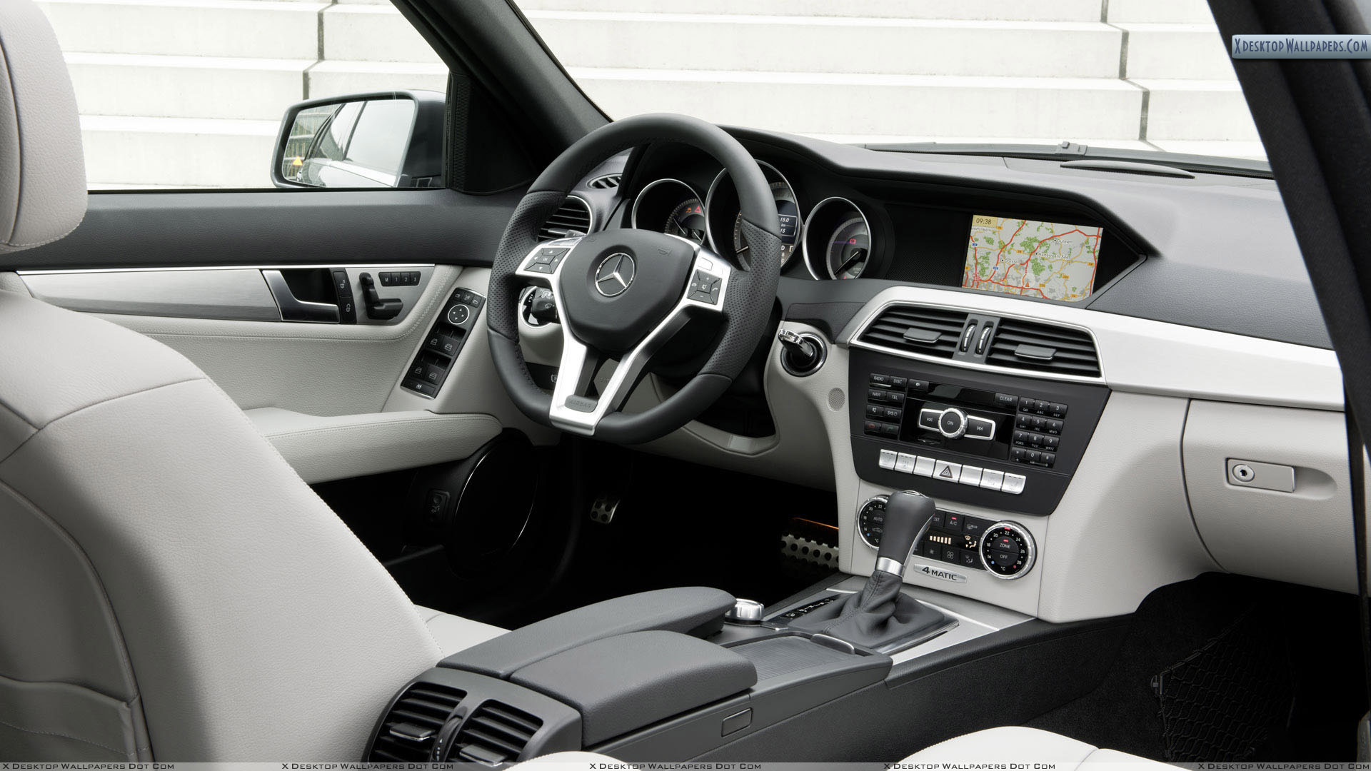 Dashboard Of Mercedes Benz C Class Wallpaper