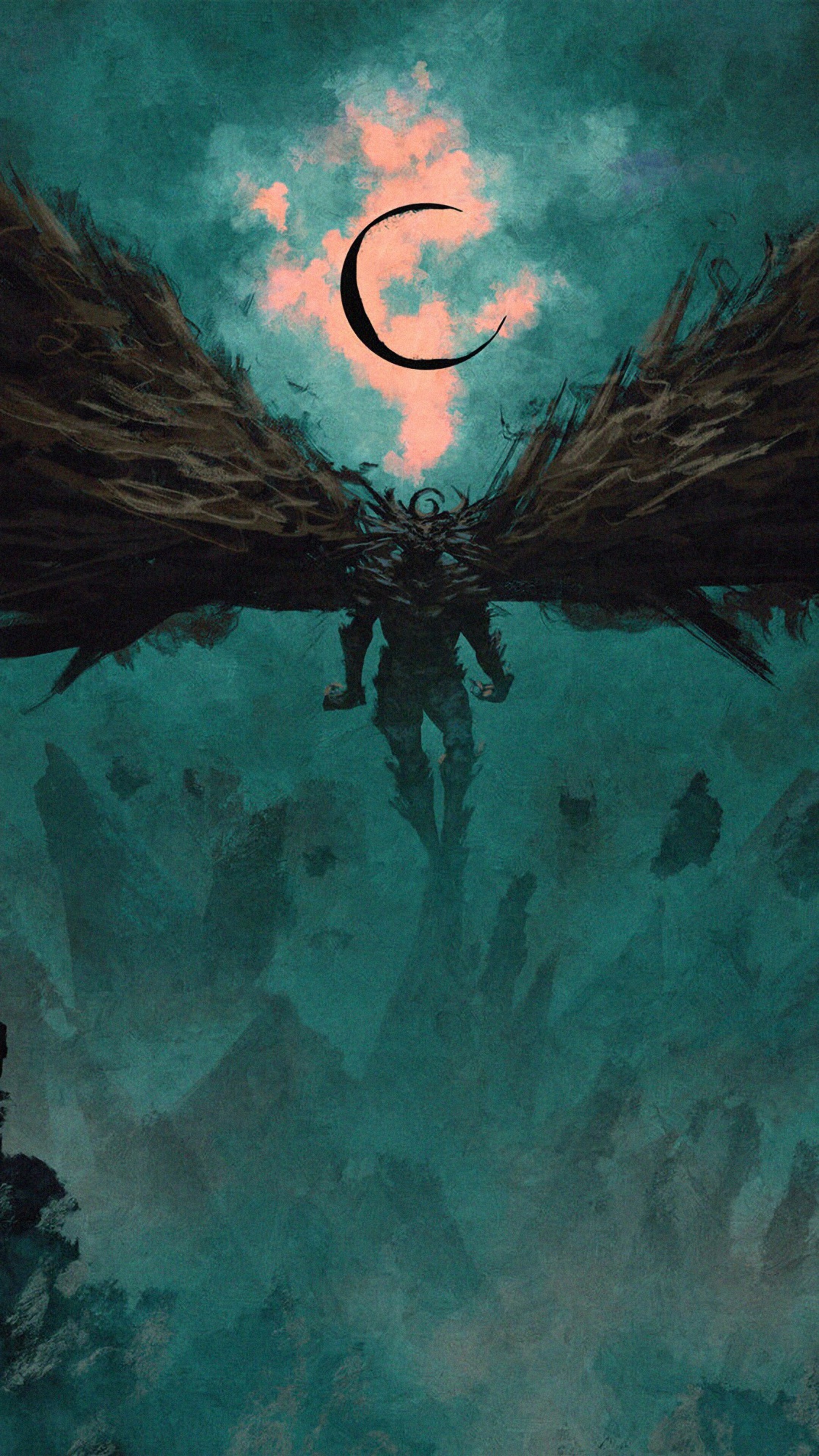 Dark Warrior, Fantasy, Art, 4k HD Phone Wallpaper