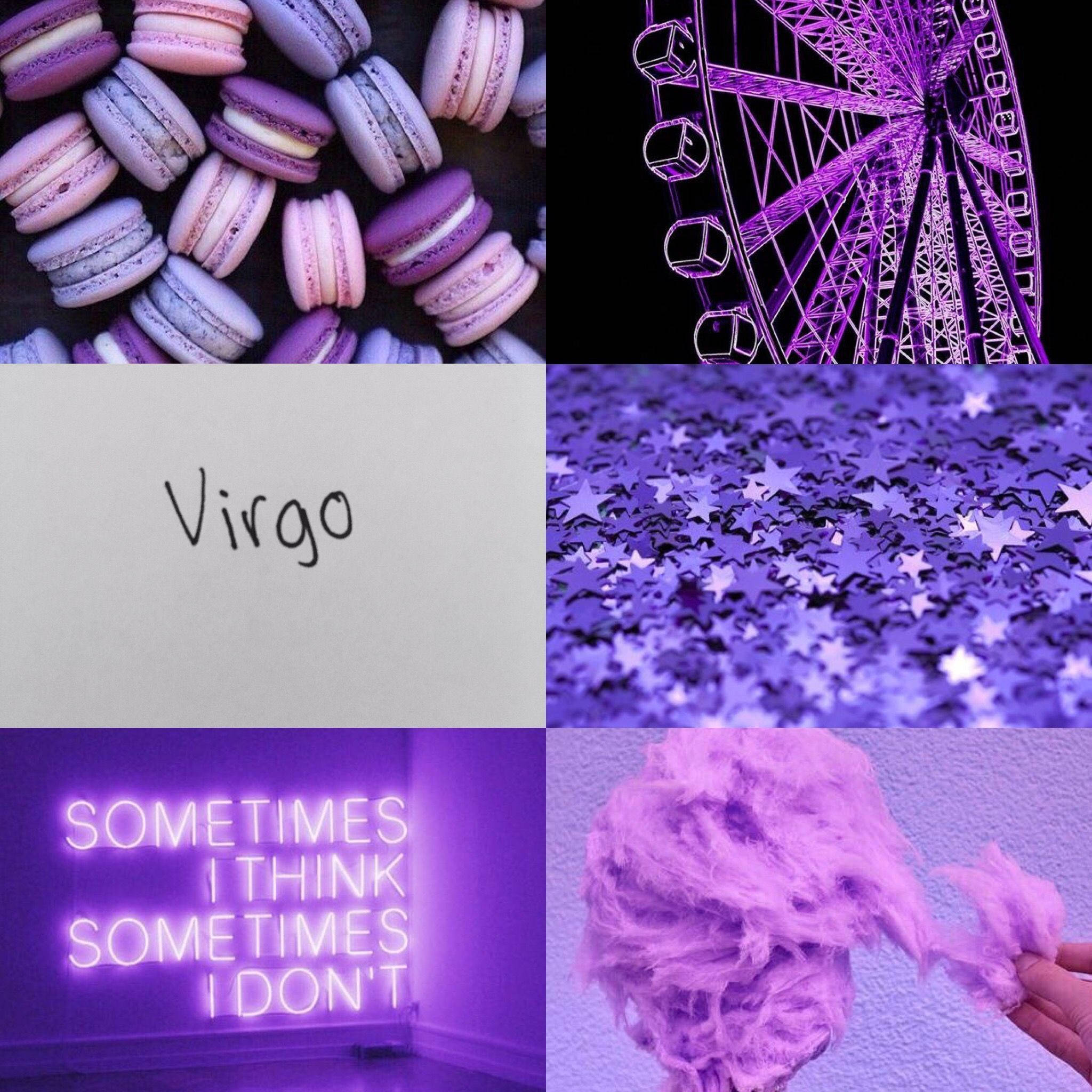 Download Virgo Zodiac Purple Aesthetic Wallpaper