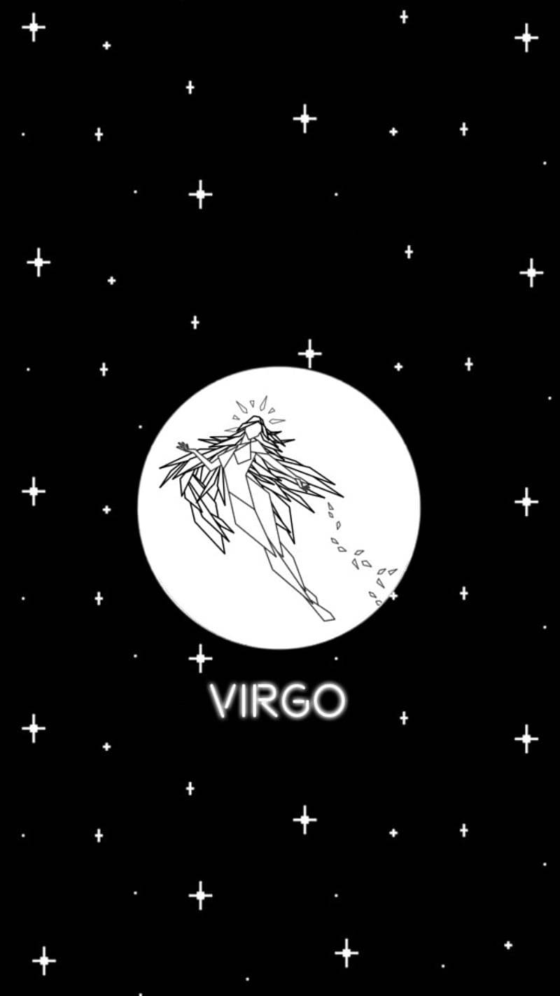 Download Virgo Zodiac White Symbol Starry Wallpaper