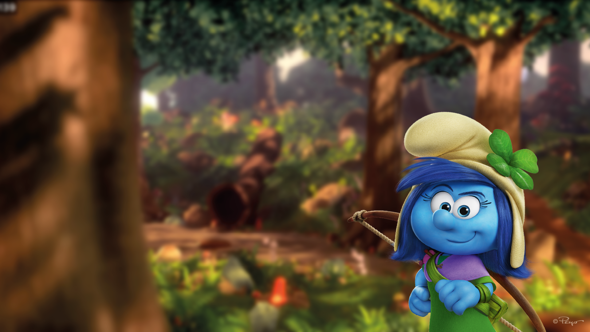Smurftacular Zoom Background