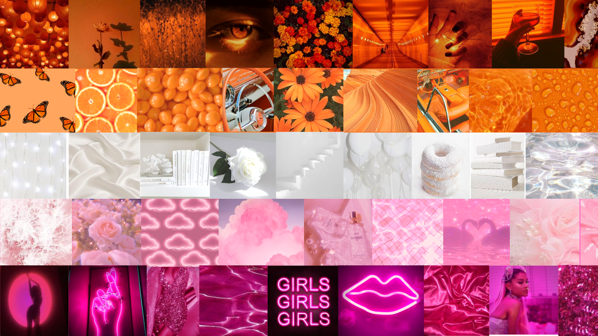Free download Lesbian Pride Flag Aesthetic Collage Orange White Pink [1920x1080] for your Desktop, Mobile & Tablet. Explore LGBT Aesthetic Laptop Wallpaper. Lgbt Wallpaper, Rainbow LGBT Wallpaper, LGBT Wallpaper