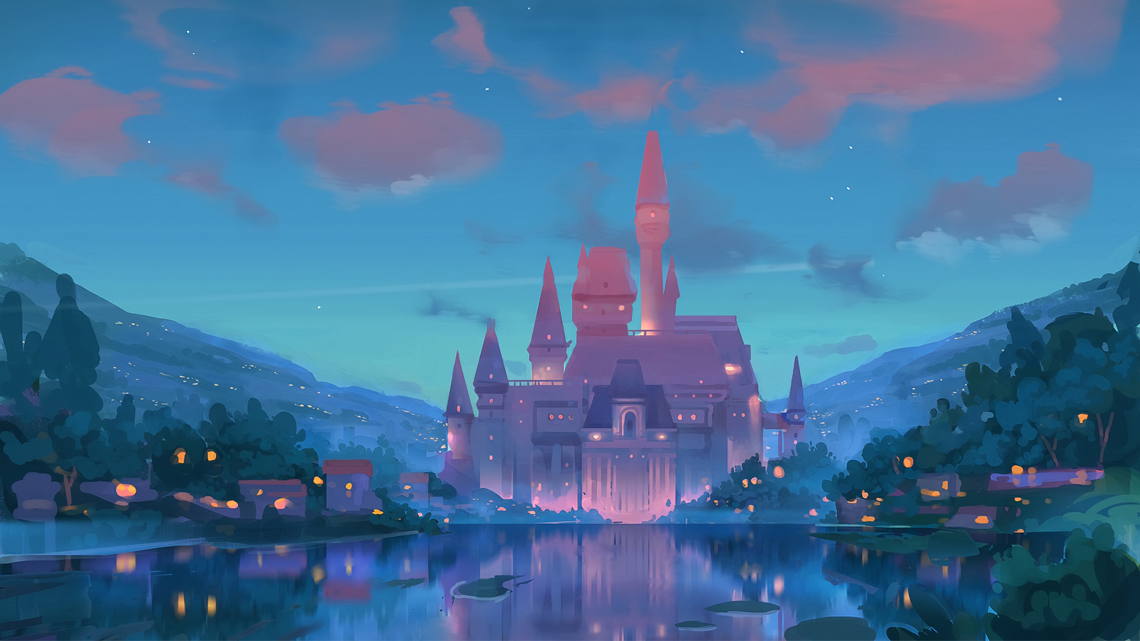 Wallpaper / castle, artist, artwork, digital art, hd, 4k free download