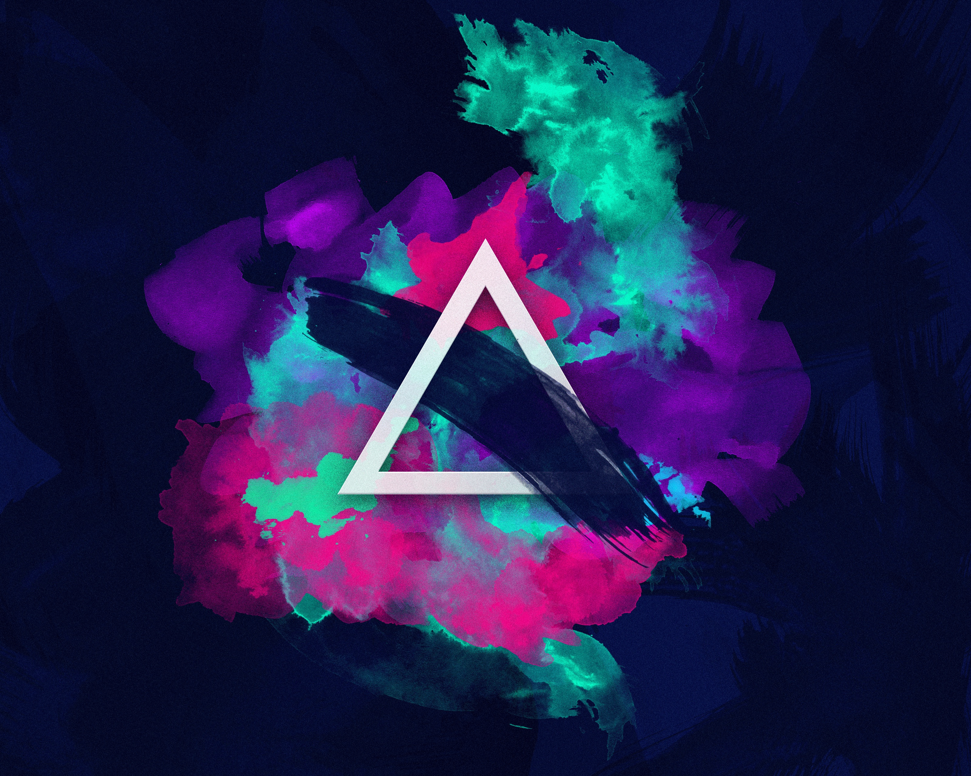 digital art, graphic design, abstract, triangle, vector Gallery HD Wallpaper