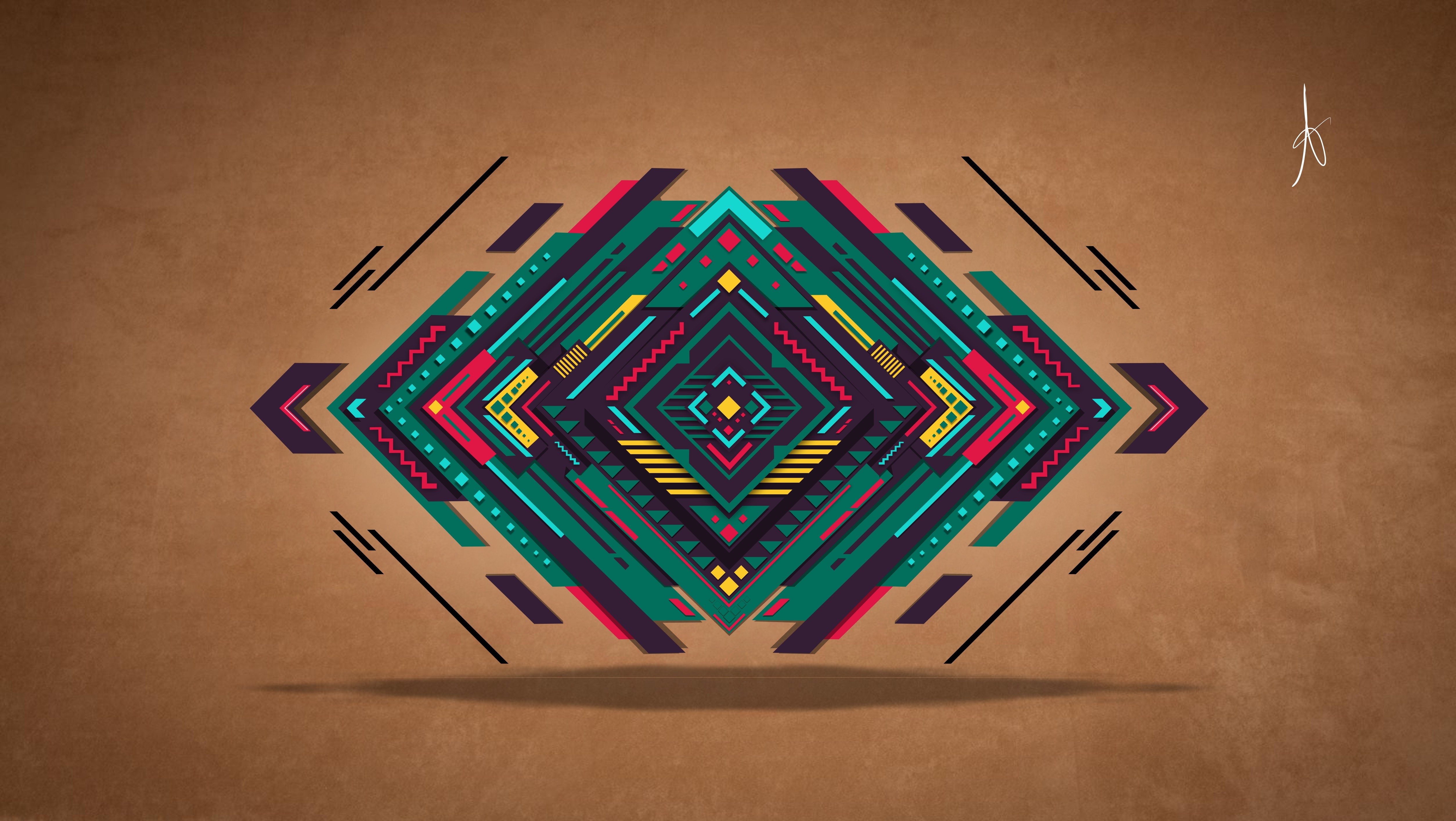 vector, digital art, abstract, colorful, graphic design, geometry, triangle Gallery HD Wallpaper