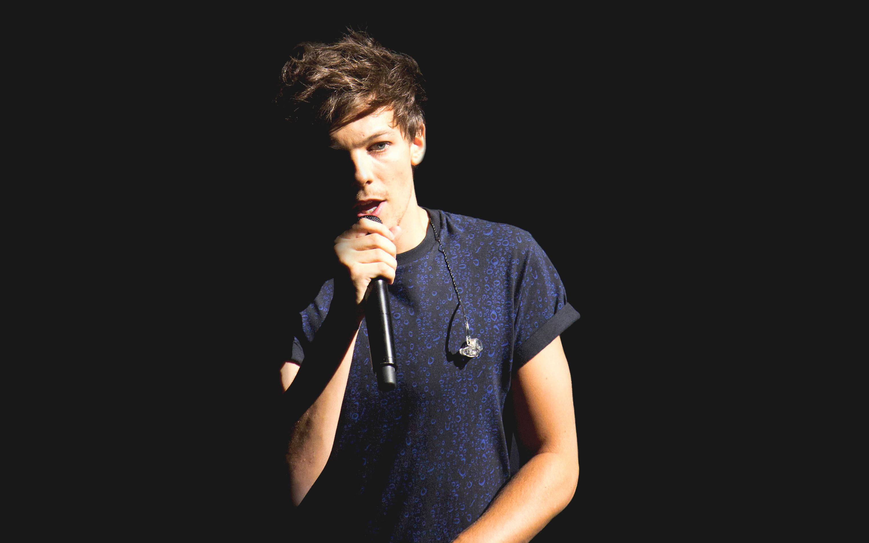 Download Louis Tomlinson Dark Space Creative Wallpaper