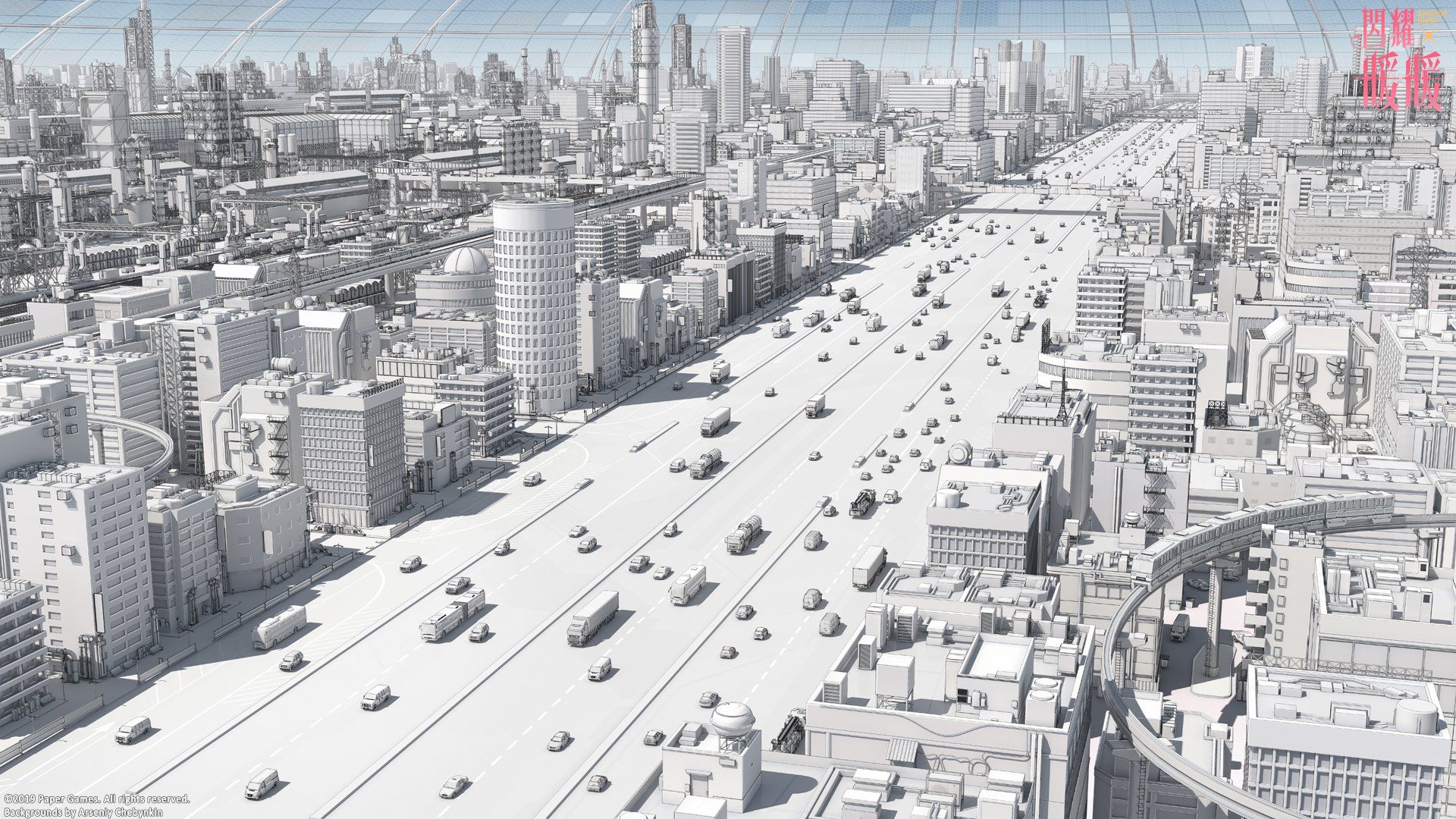 Anime Original Street Car City Wallpaper. Anime city, City wallpaper, Background image