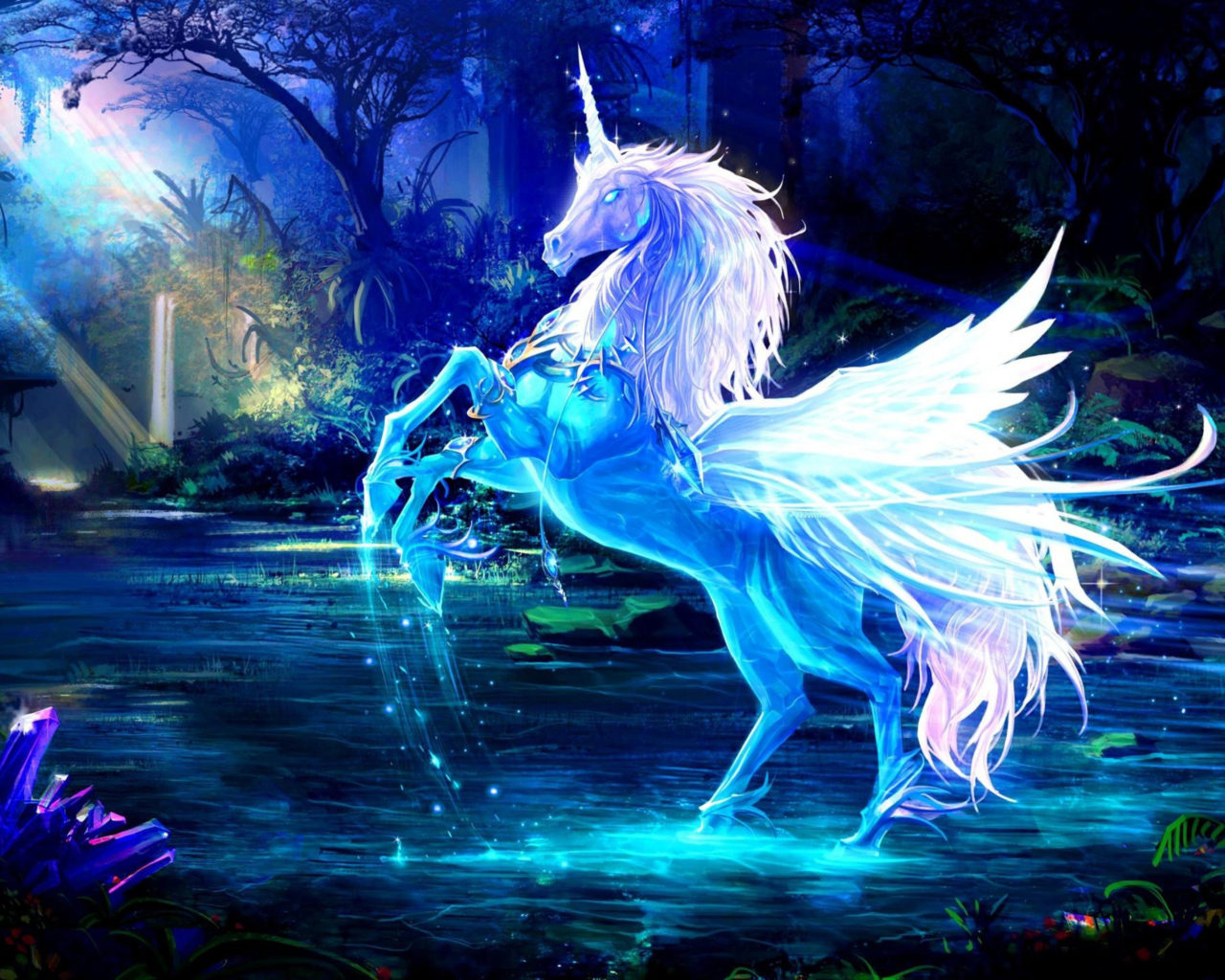 Fantasy Unicorn Wallpaper HD For Mobile Phone And Pc Dekspot 3840x2160, Wallpaper13.com