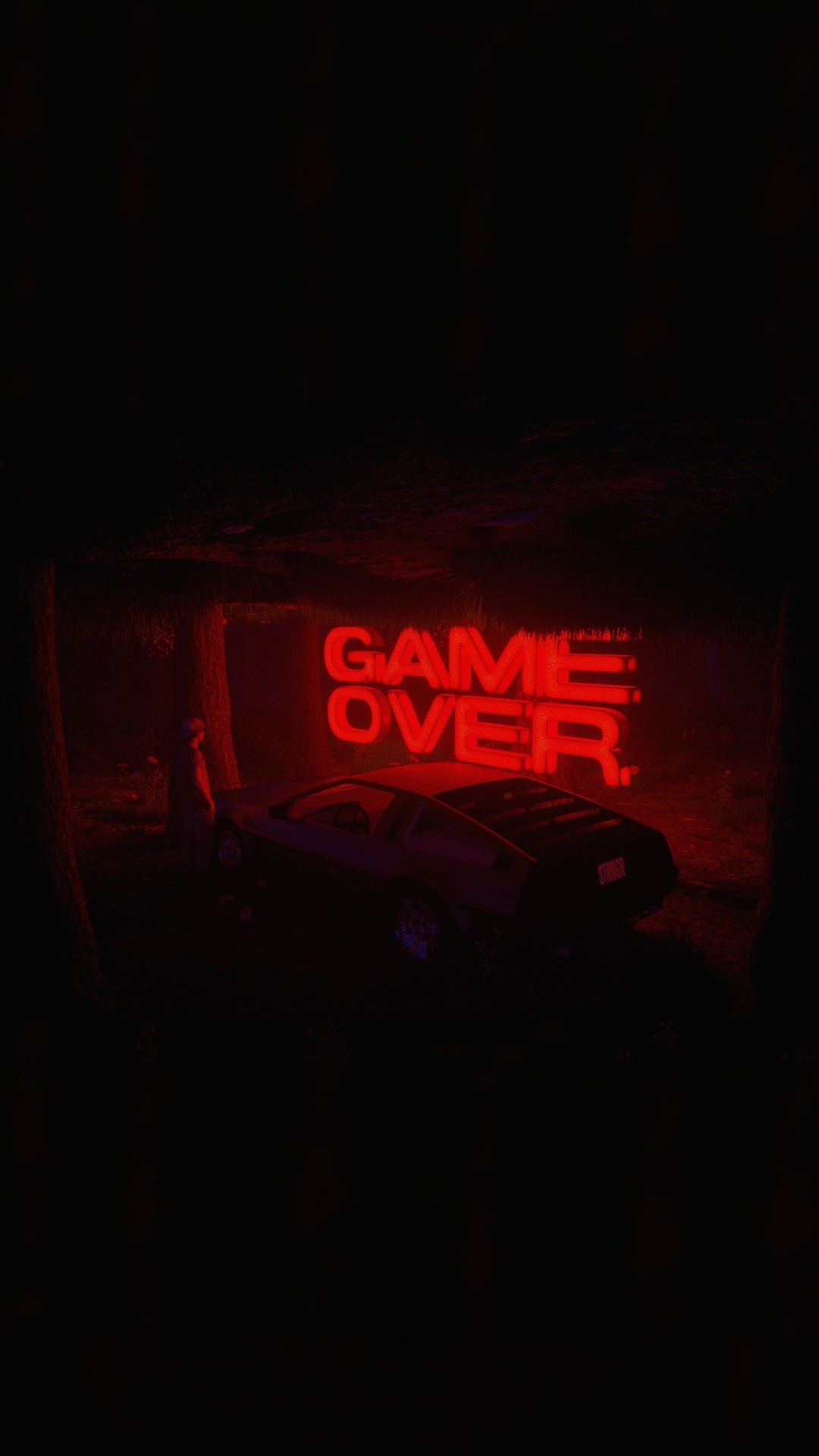 Download wallpaper 1080x1920 game over, car, artwork, dark, 1080p wallpaper, samsung galaxy s s note, sony xperia z, z z z htc one, lenovo vibe, google pixel oneplus honor