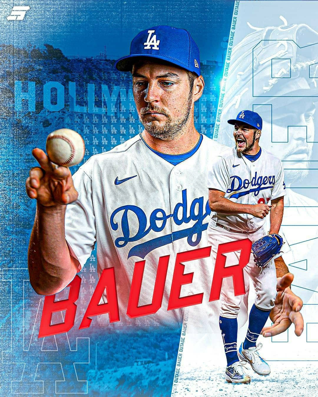 Download Trevor Bauer Los Angeles Dodgers Graphic Wallpaper