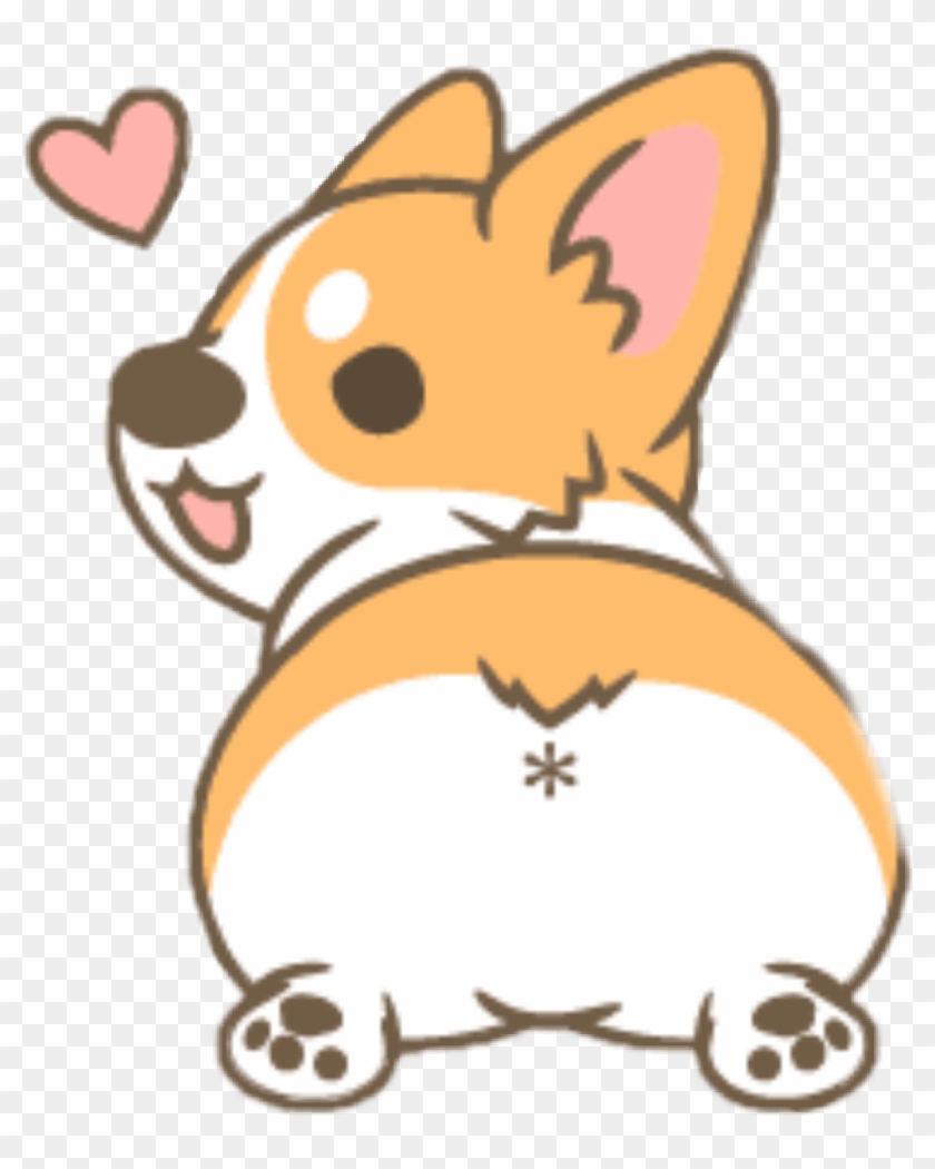 Corgi Corgidog Dog Doggo Cute Kawaii Tumblr Heart Polar Corgi Drawing Transparent PNG Clipart Image Download
