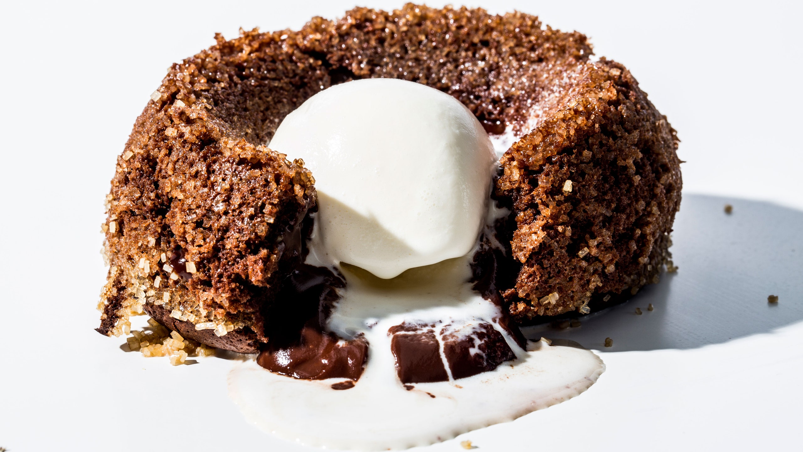 Love Means Never Having to Say 'Yes, I'll Share this Molten Chocolate Cake'. Bon Appétit
