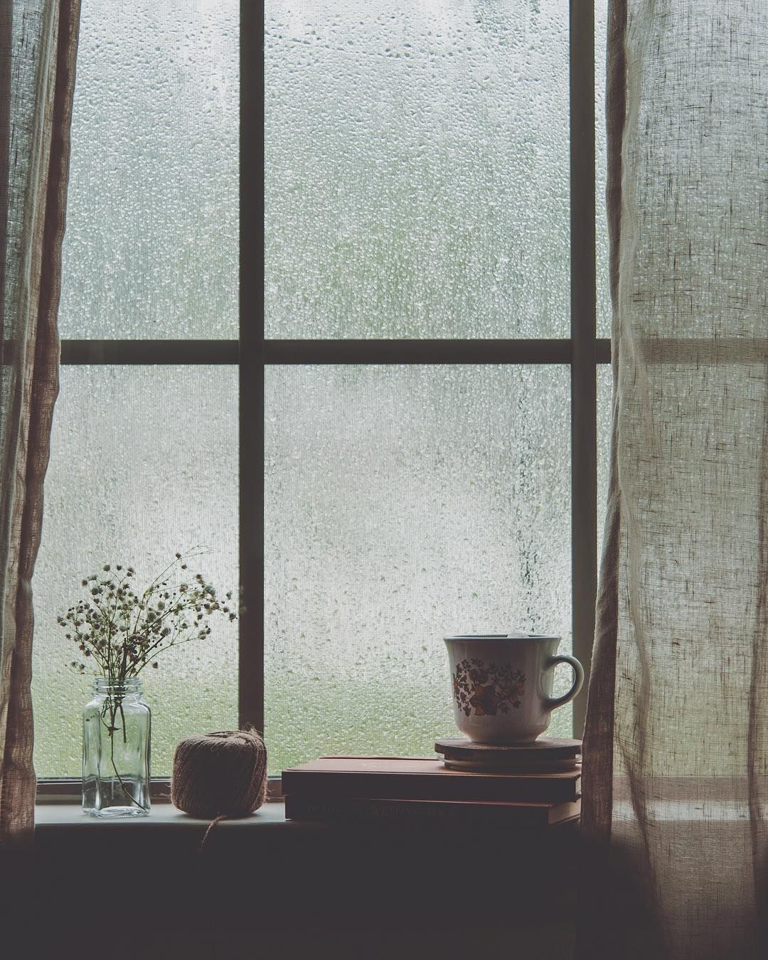 Instagram photo of our tea time on a rainy day #aesthetic #photography #rain #homebody #moodboard. Rainy day aesthetic, Cozy rainy day, Rainy days