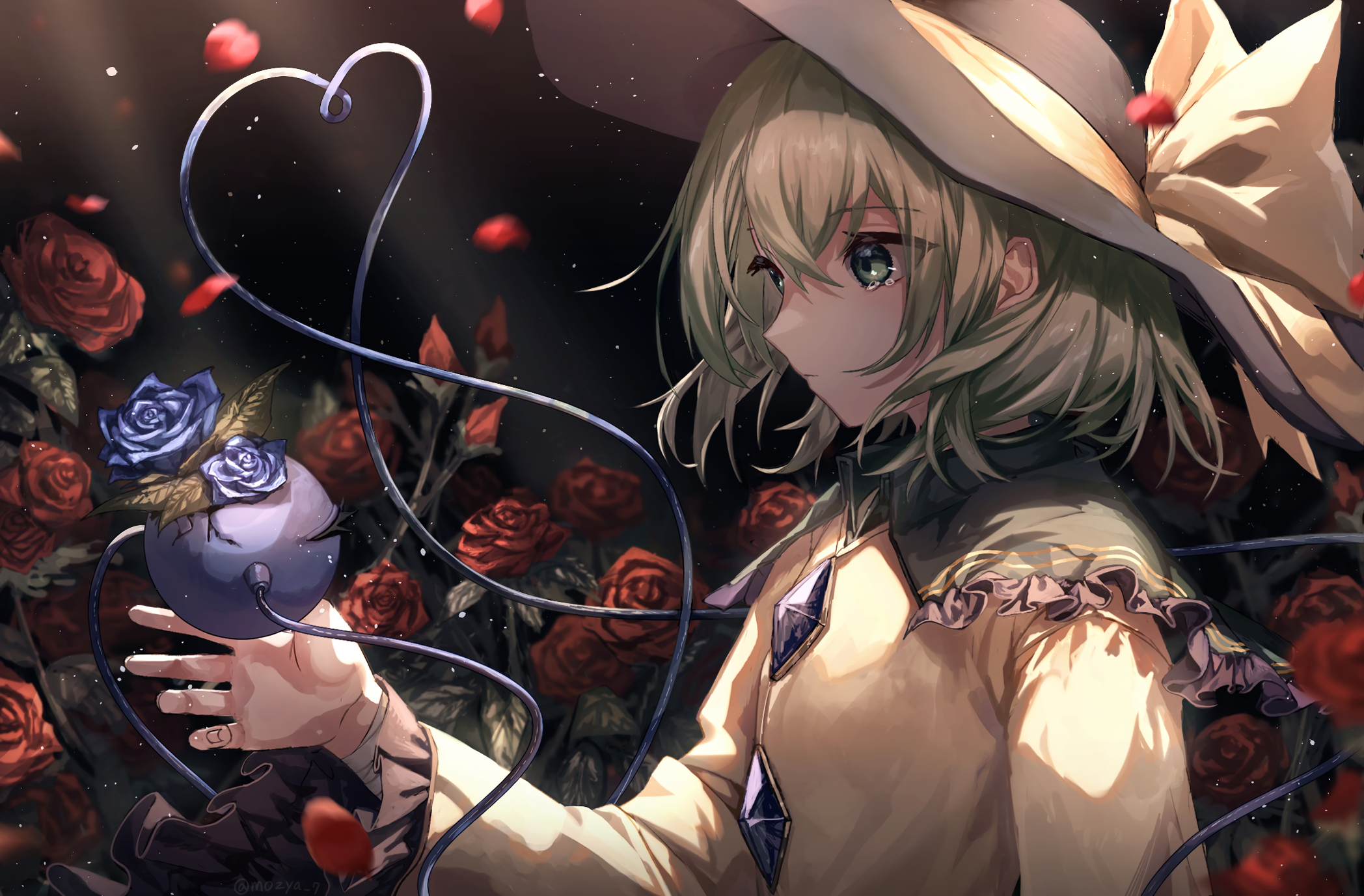 Touhou HD, Hat, Green Hair, Green Eyes, Koishi Komeiji Gallery HD Wallpaper