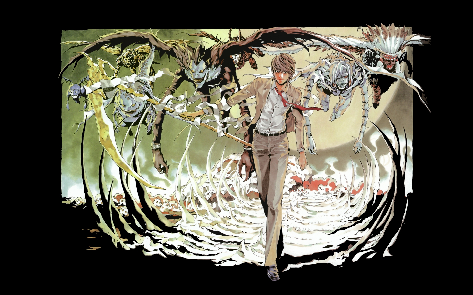 all male death note male ryuk yagami light. konachan.com.com Anime Wallpaper