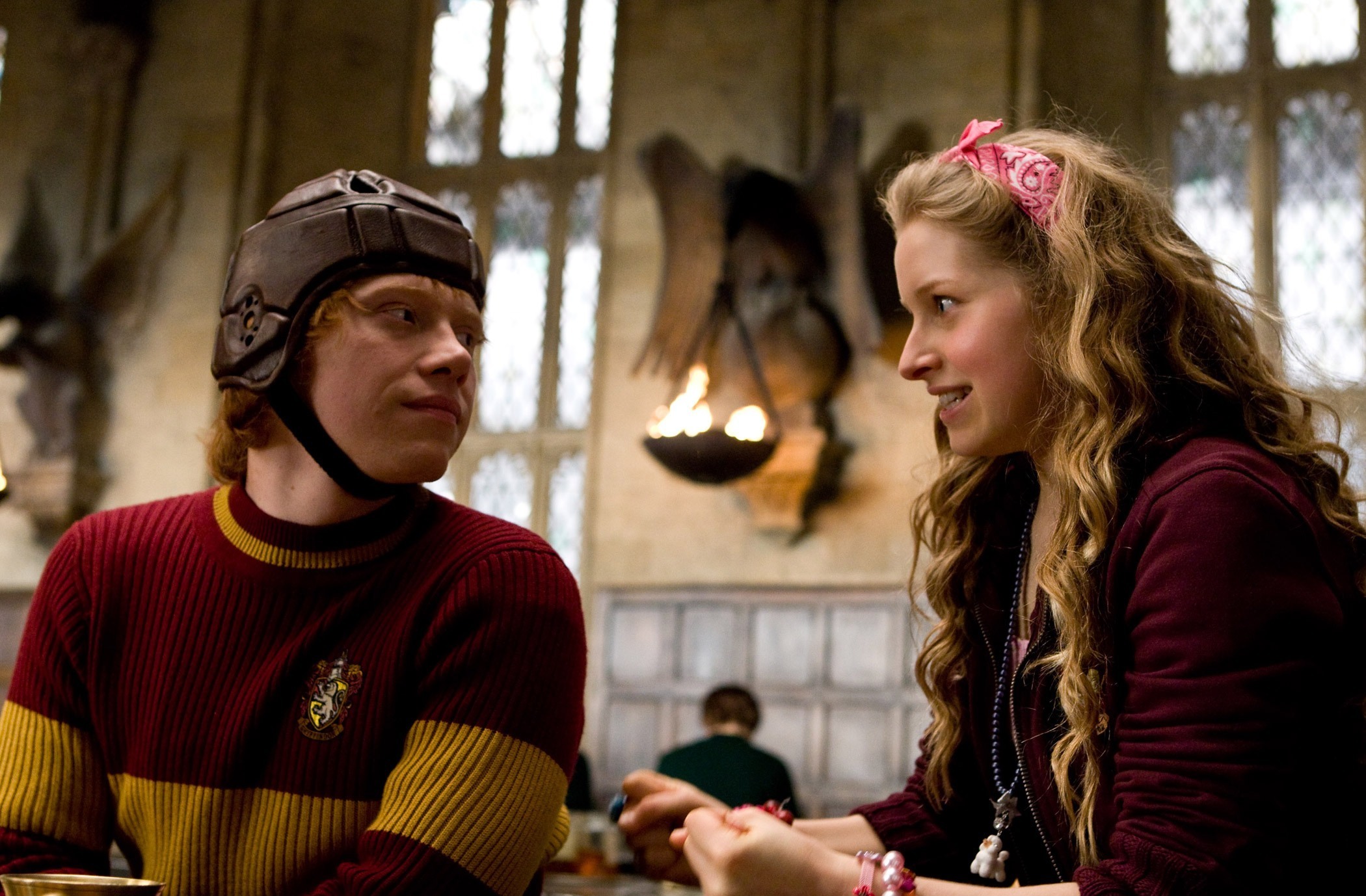 Lavender Brown with Ron Weasley Brown Photo