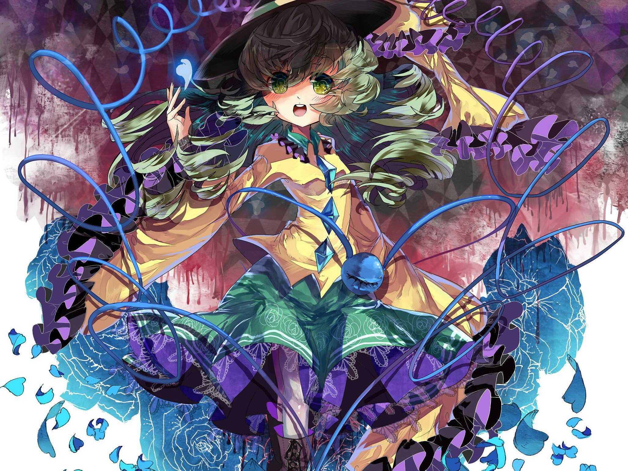 video, Games, Touhou, Komeiji, Koishi, Anime, Girls Wallpaper HD / Desktop and Mobile Background