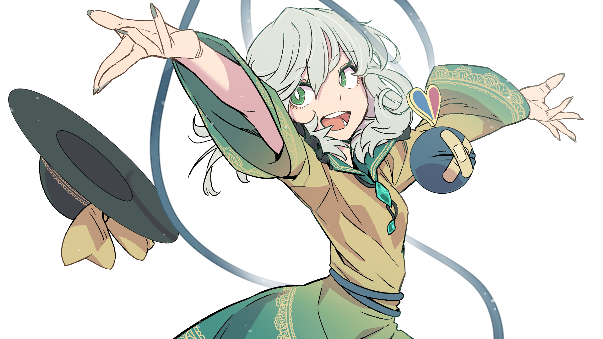 Wallpaper, kawayabug, Touhou, Komeiji Koishi 1920x1080