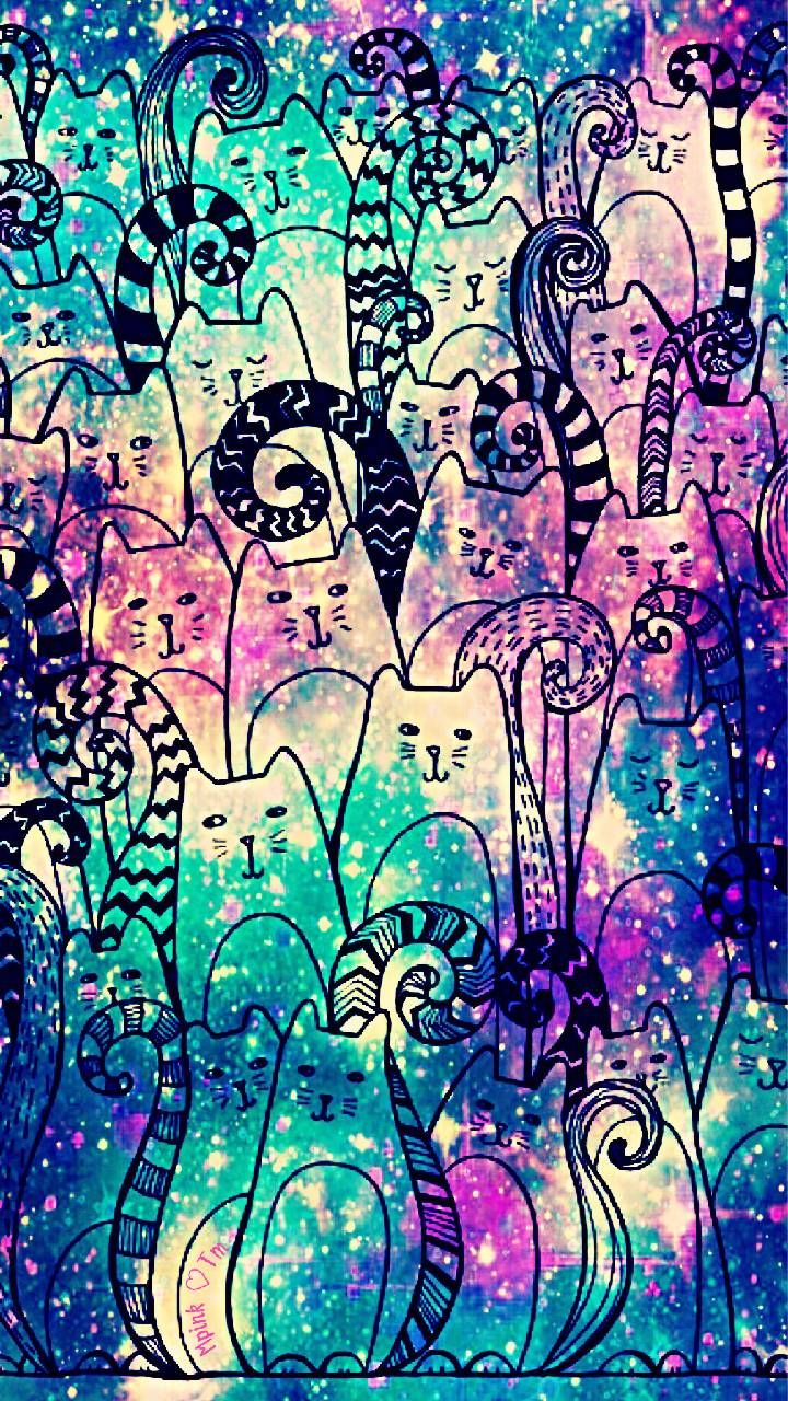 Glitter Cat Wallpapers - Wallpaper Cave