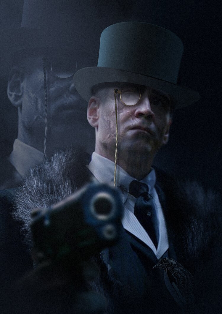 Batman Colin Farrell as a penguin